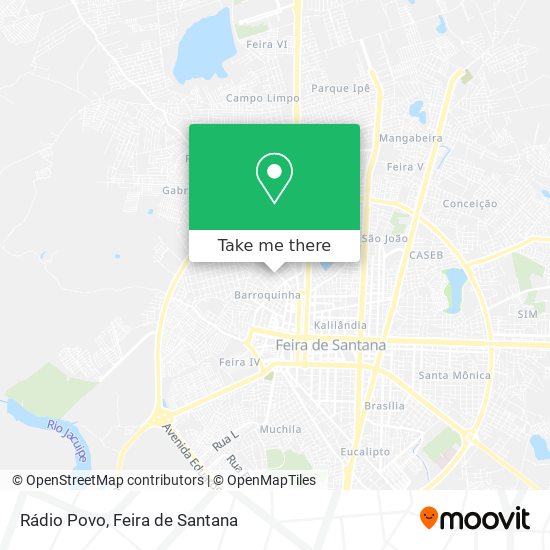 Rádio Povo map