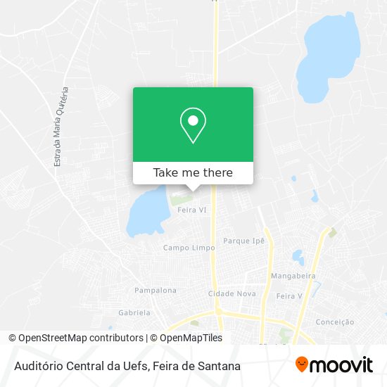 Auditório Central da Uefs map