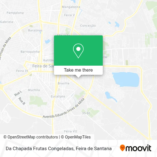 Da Chapada Frutas Congeladas map