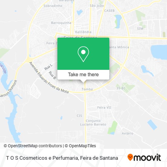 T O S Cosmeticos e Perfumaria map
