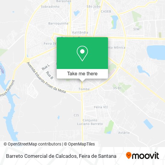 Barreto Comercial de Calcados map