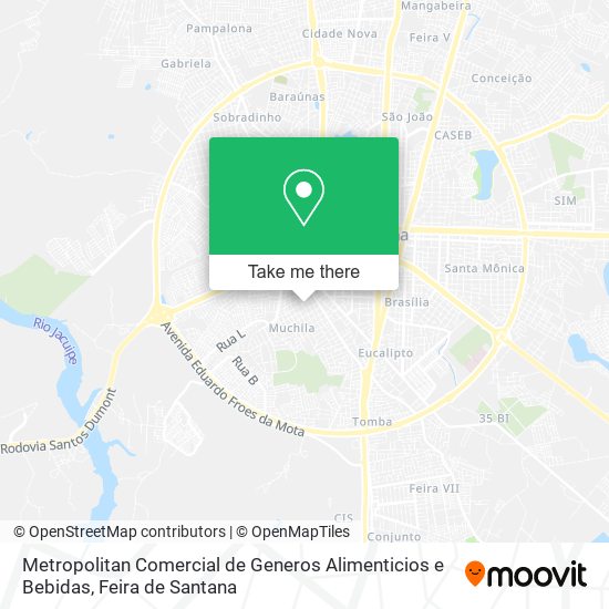 Metropolitan Comercial de Generos Alimenticios e Bebidas map