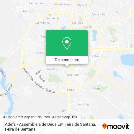 Mapa Adefs - Assembleia de Deus Em Feira de Santana