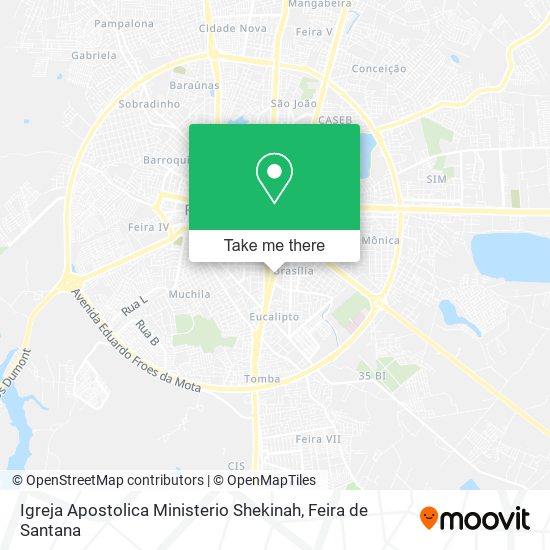 Mapa Igreja Apostolica Ministerio Shekinah