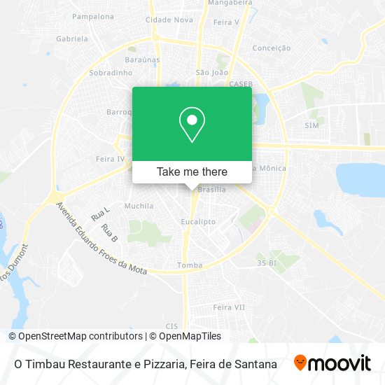 O Timbau Restaurante e Pizzaria map