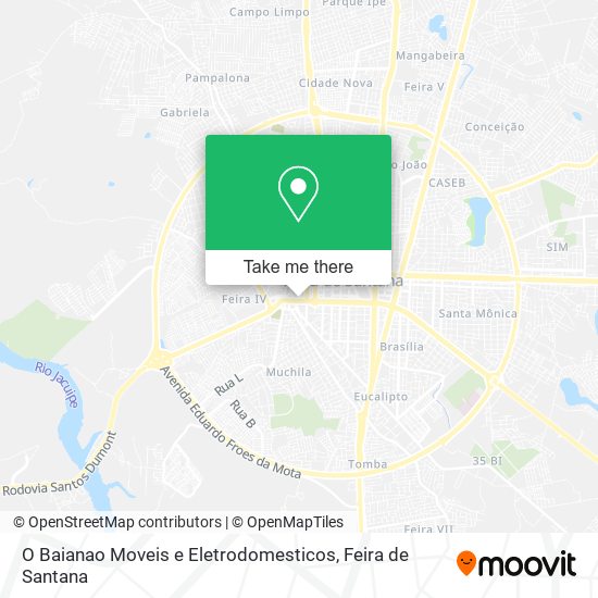 O Baianao Moveis e Eletrodomesticos map