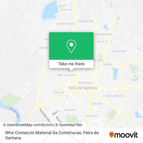 Wtw Comercio Material da Construcao map