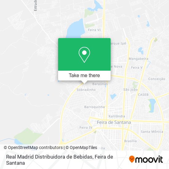 Real Madrid Distribuidora de Bebidas map