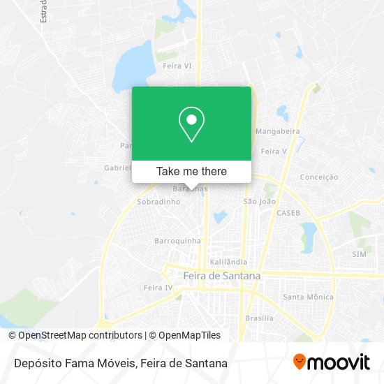 Mapa Depósito Fama Móveis