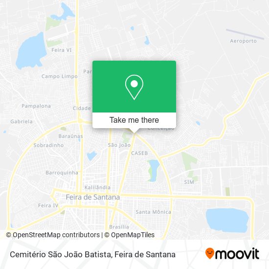 Cemitério São João Batista map