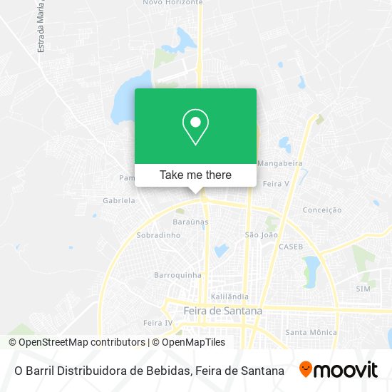 O Barril Distribuidora de Bebidas map
