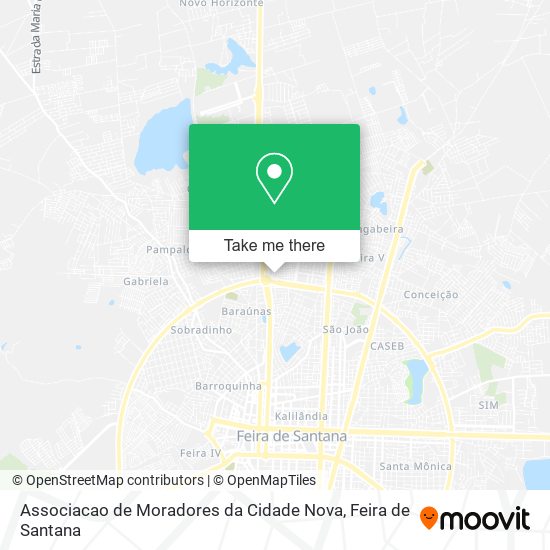 Associacao de Moradores da Cidade Nova map
