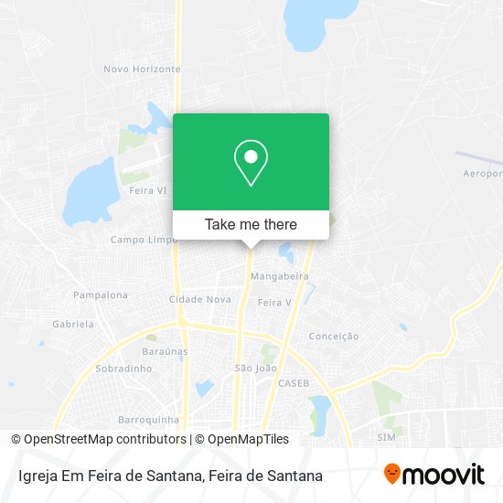 Mapa Igreja Em Feira de Santana