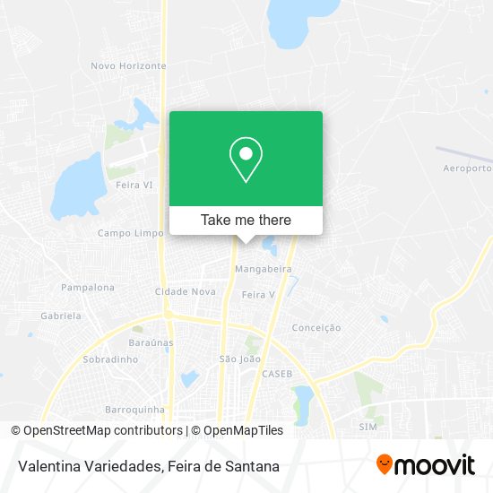 Valentina Variedades map