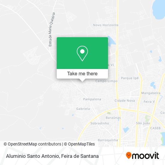 Aluminio Santo Antonio map