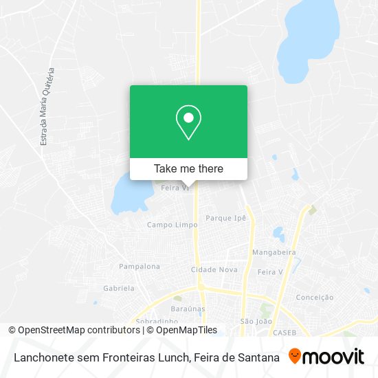 Lanchonete sem Fronteiras Lunch map