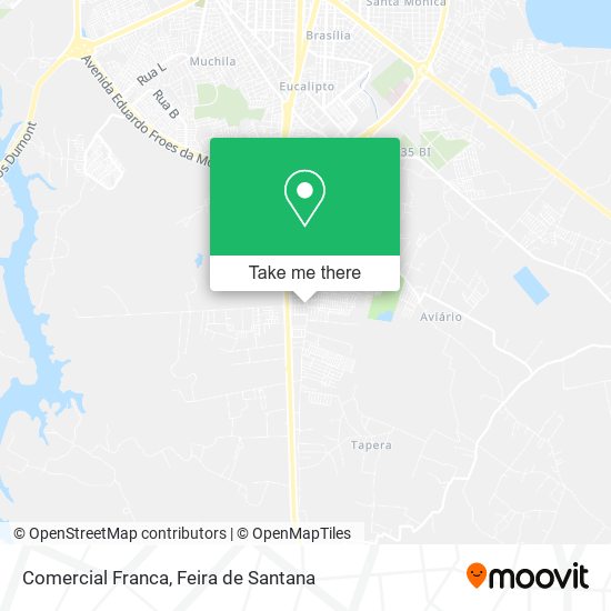 Comercial Franca map