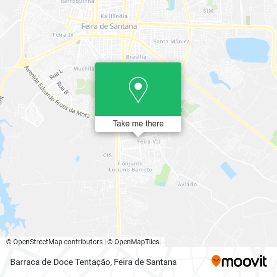 Barraca de Doce Tentação map