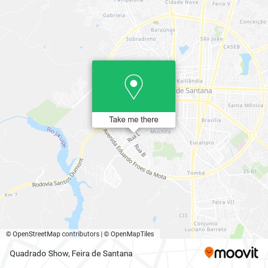 Quadrado Show map