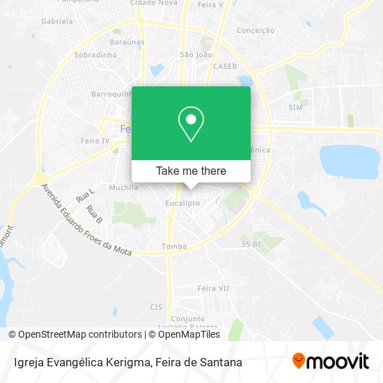 Mapa Igreja Evangélica Kerigma