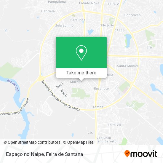 Espaço no Naipe map