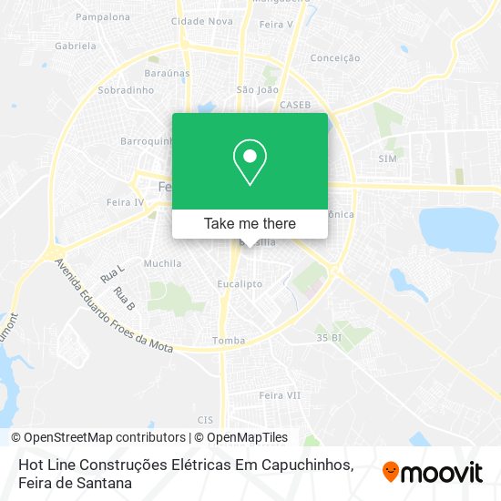 Hot Line Construções Elétricas Em Capuchinhos map