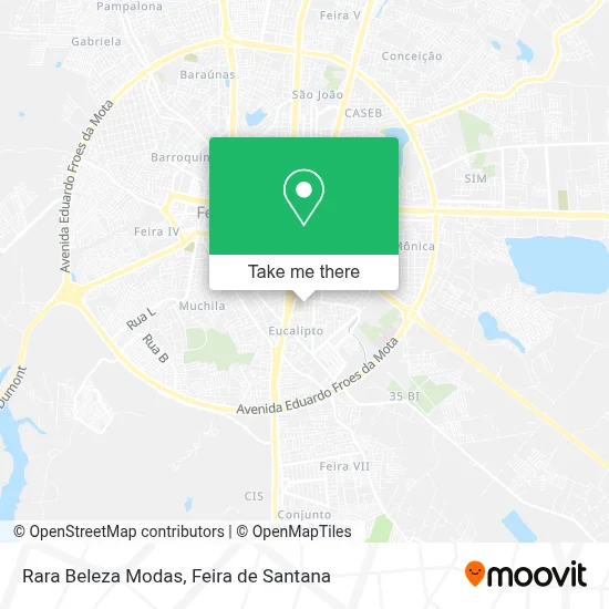 Rara Beleza Modas map