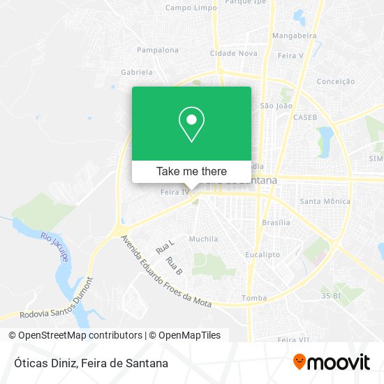 Óticas Diniz map