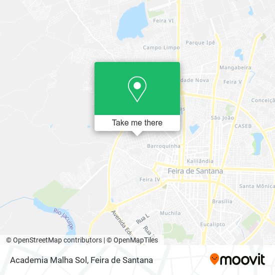 Academia Malha Sol map