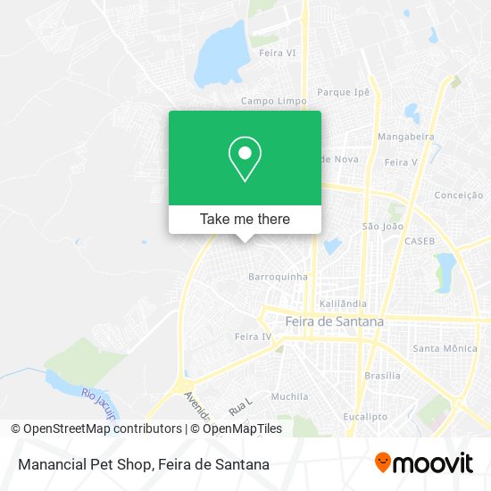 Mapa Manancial Pet Shop