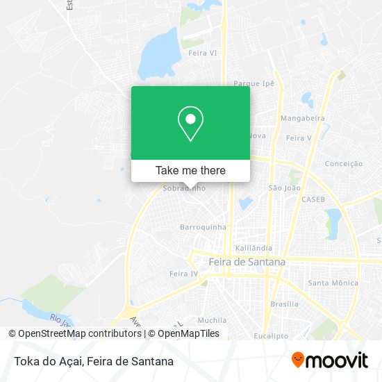 Toka do Açai map
