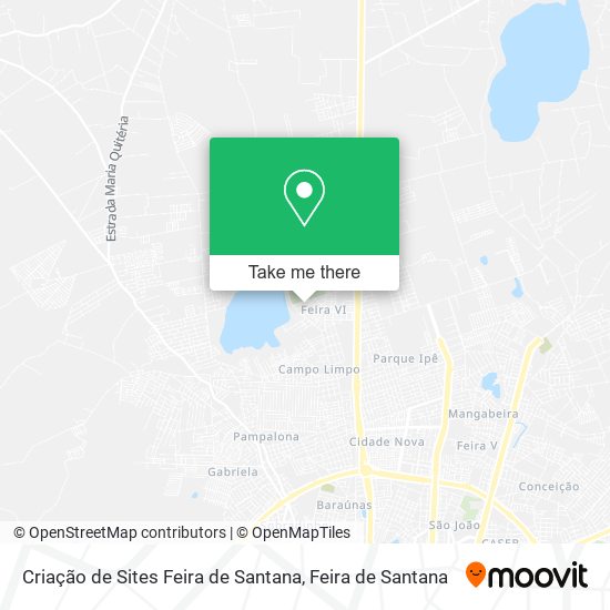 Criação de Sites Feira de Santana map