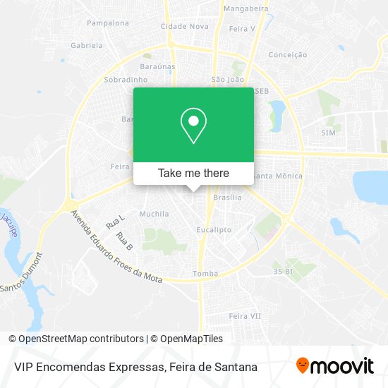 VIP Encomendas Expressas map