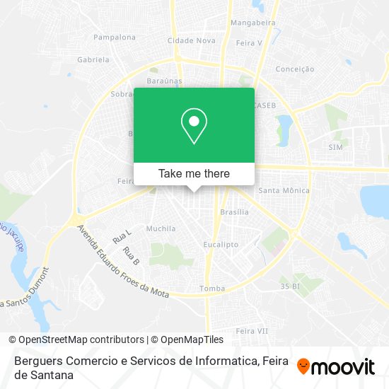 Berguers Comercio e Servicos de Informatica map