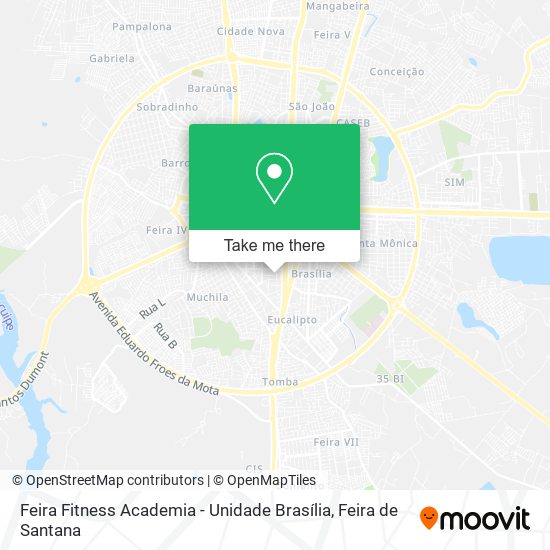 Feira Fitness Academia - Unidade Brasília map