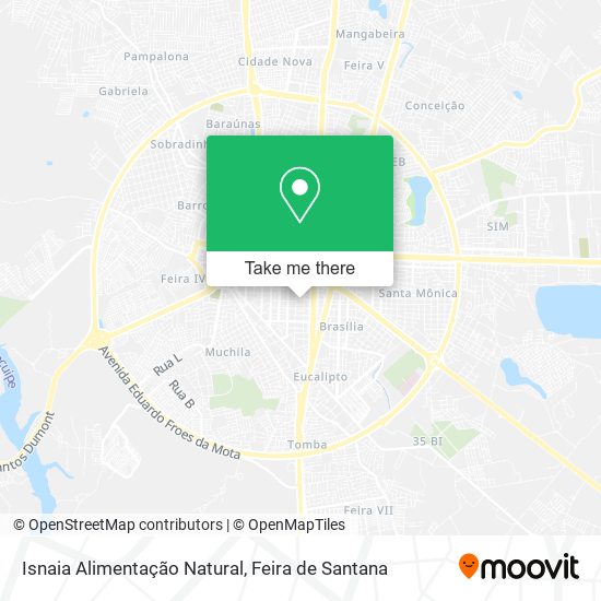 Isnaia Alimentação Natural map