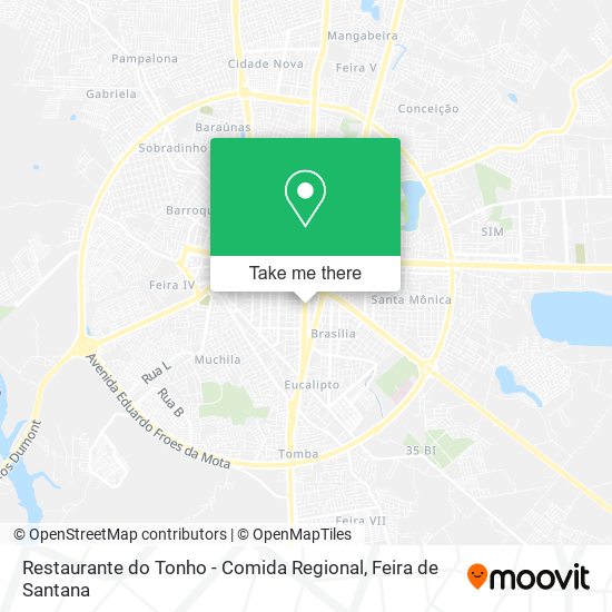 Mapa Restaurante do Tonho - Comida Regional