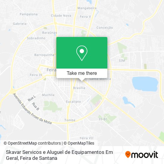 Skavar Servicos e Aluguel de Equipamentos Em Geral map