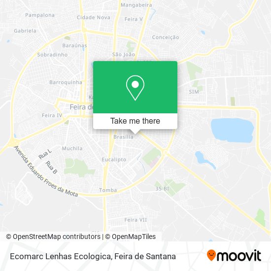 Ecomarc Lenhas Ecologica map