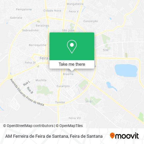 Mapa AM Ferreira de Feira de Santana