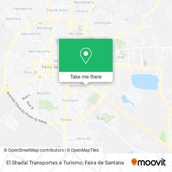 El Shadai Transportes e Turismo map