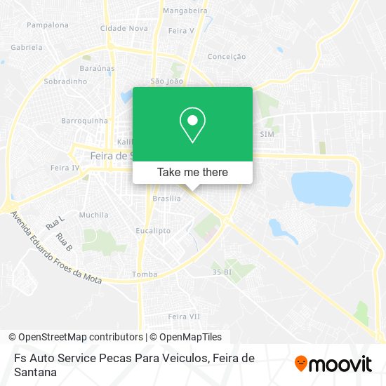 Mapa Fs Auto Service Pecas Para Veiculos
