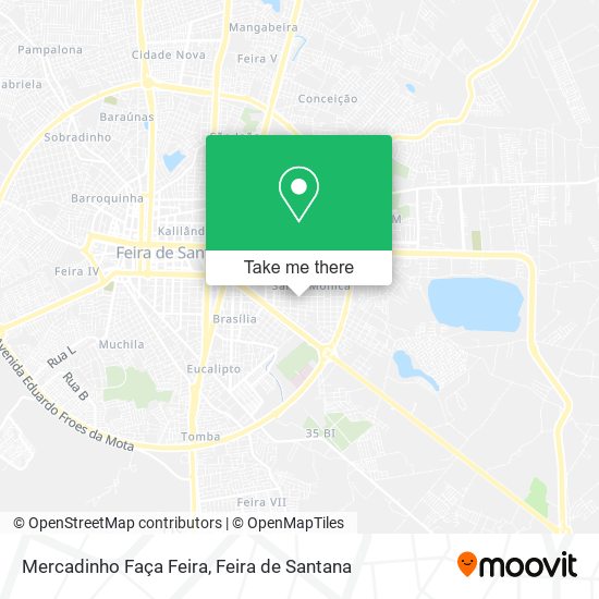 Mercadinho Faça Feira map