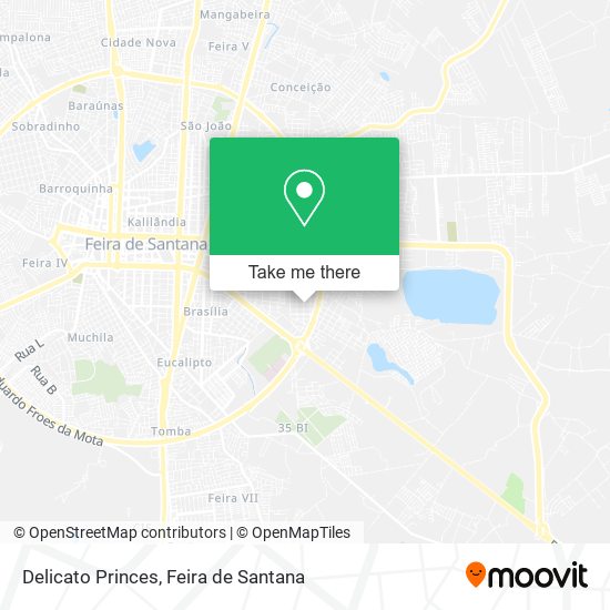 Delicato Princes map