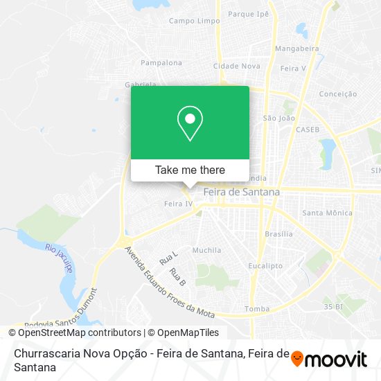 Mapa Churrascaria Nova Opção - Feira de Santana