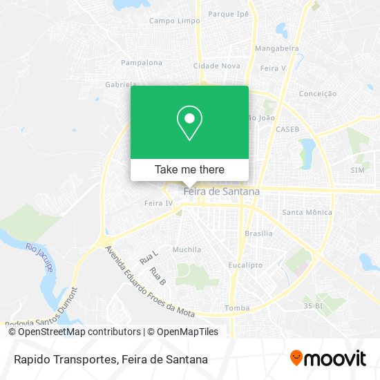 Rapido Transportes map