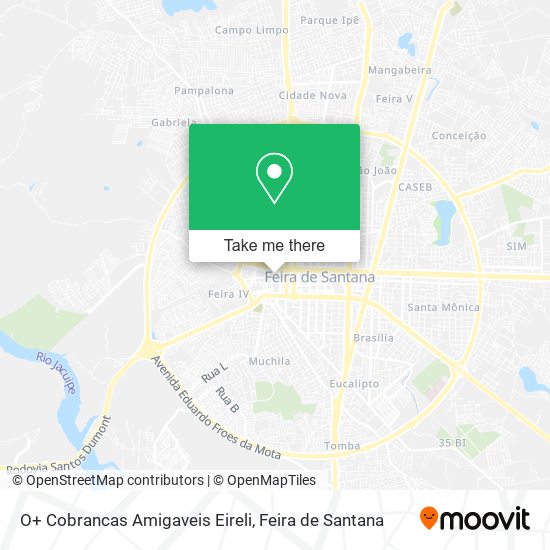 O+ Cobrancas Amigaveis Eireli map