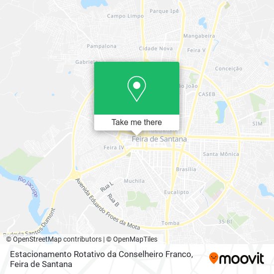 Estacionamento Rotativo da Conselheiro Franco map