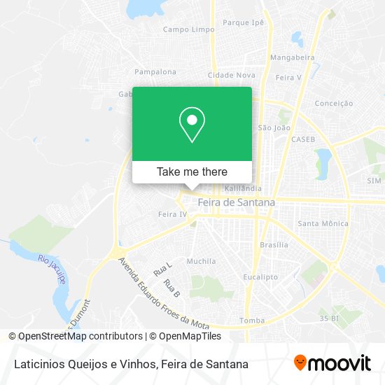 Laticinios Queijos e Vinhos map