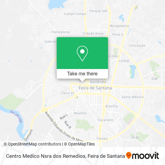 Mapa Centro Medico Nsra dos Remedios